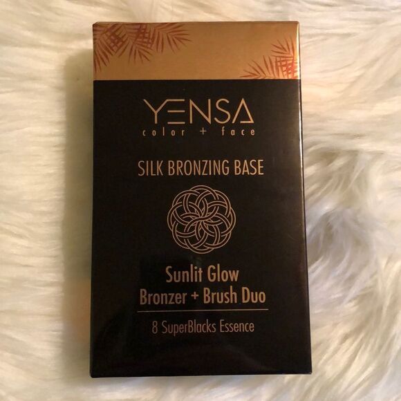 Yensa Beauty Silk Bronzing Base Sunlit Glow Bronzer and Brush Duo New in Box - Picture 8 of 13